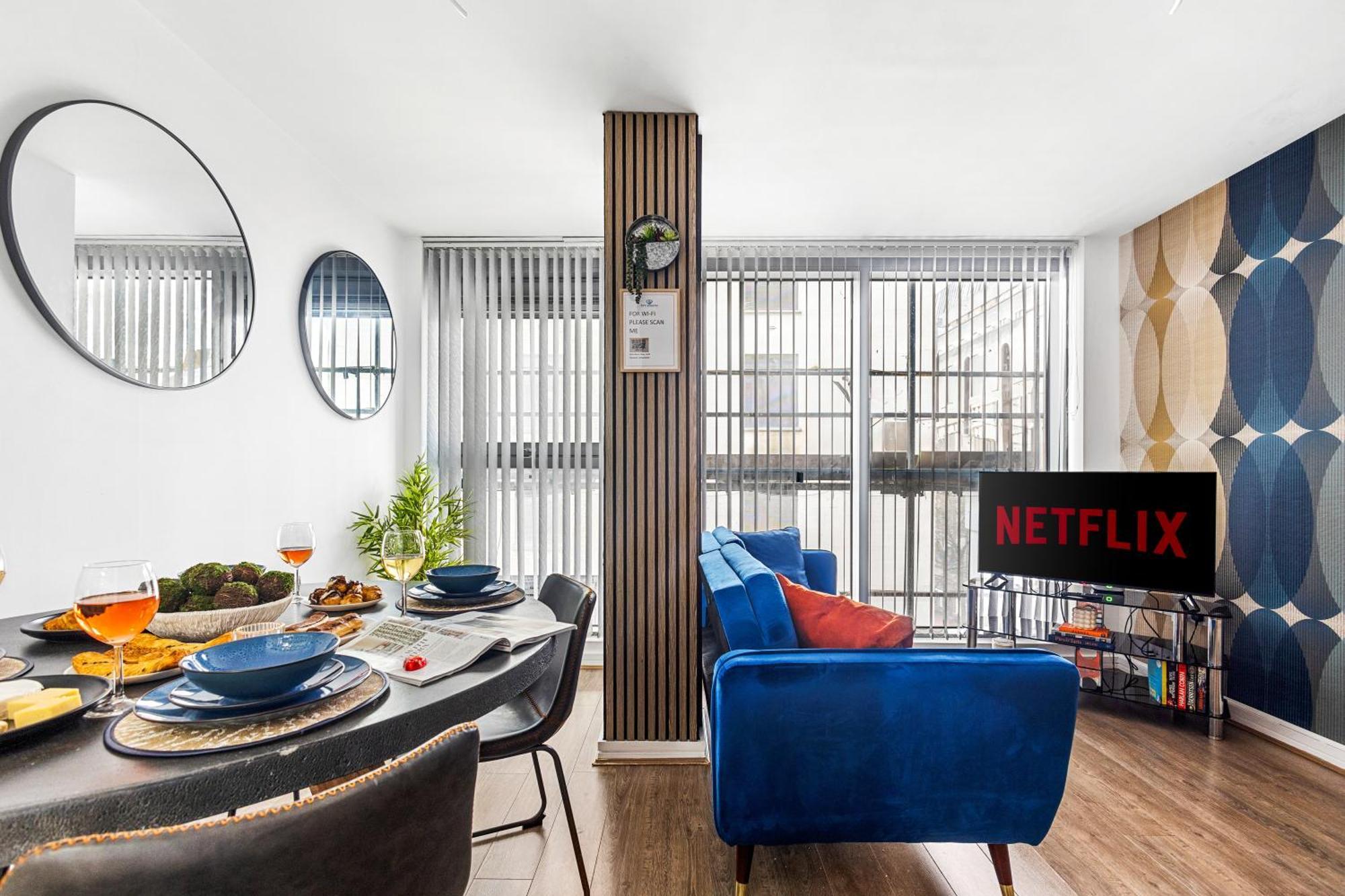 Bullring Lux Suite, New Street Free Netflix - Free Secure Parking- Sleeps 6 เบอร์มิงแฮม ภายนอก รูปภาพ