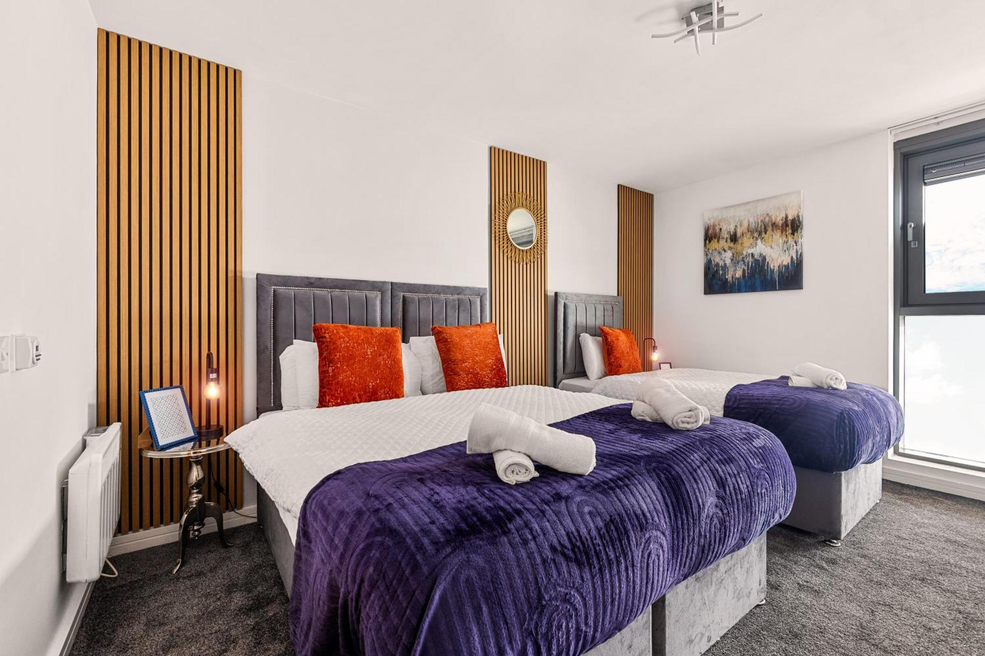 Bullring Lux Suite, New Street Free Netflix - Free Secure Parking- Sleeps 6 เบอร์มิงแฮม ภายนอก รูปภาพ